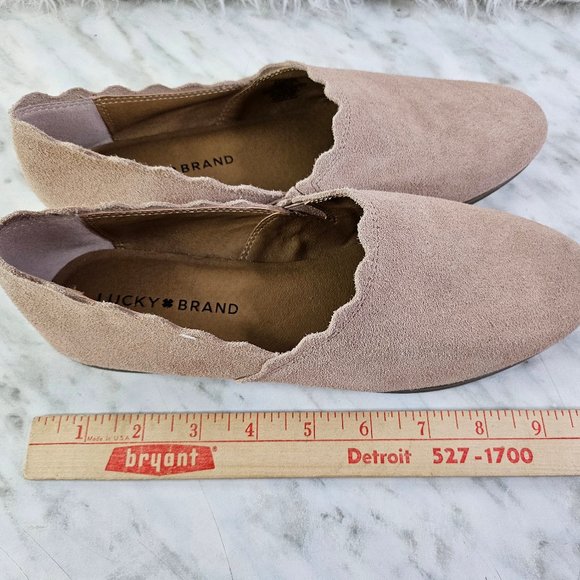 Lucky Brand Women's Pink Suede Loafers Size 8.5 - Picture 3 of 7